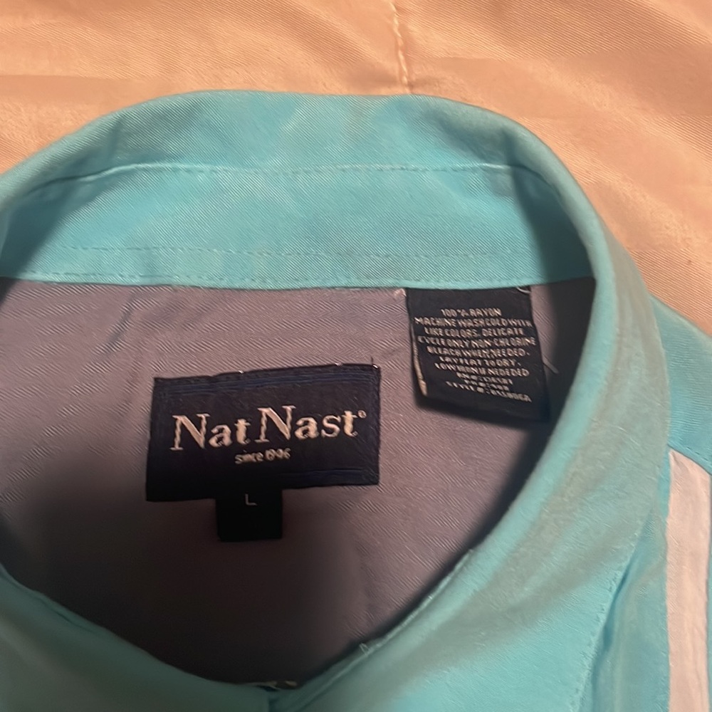 Nat nast rayon casual button down tee - Picture 2 of 3